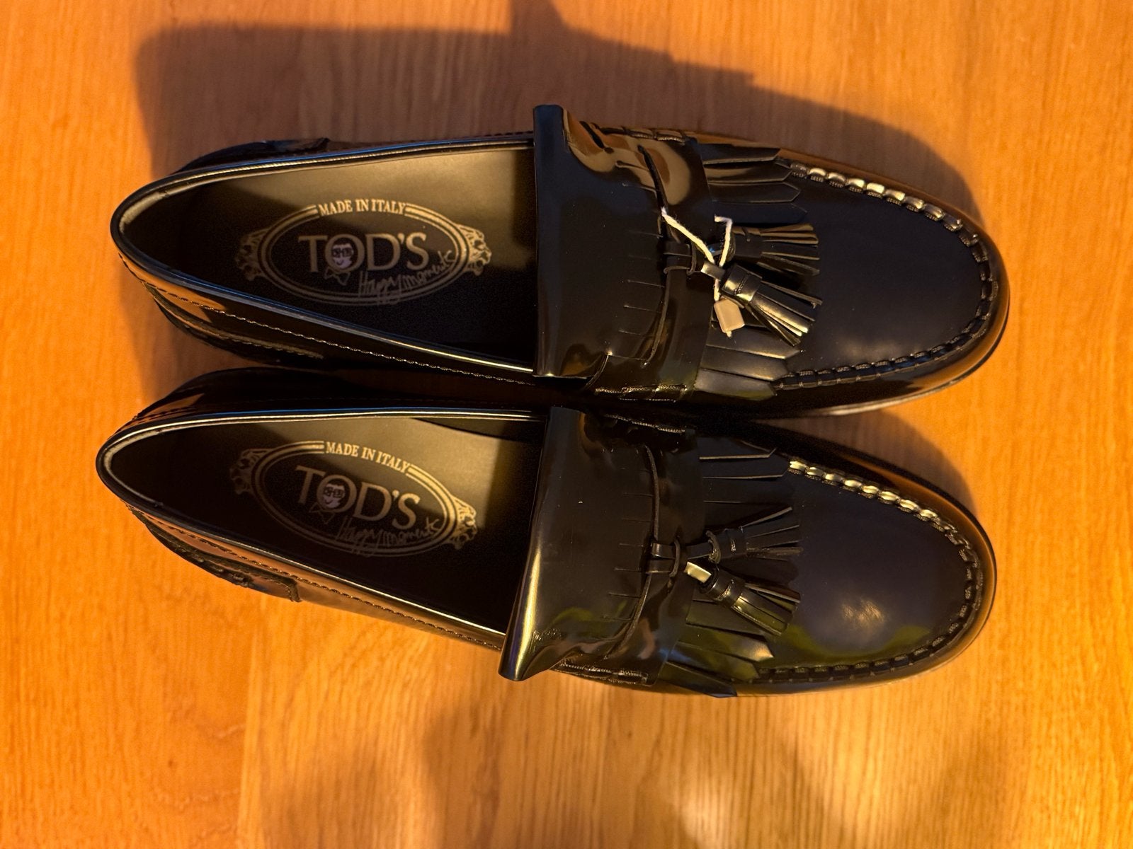 Tod's Happy Moments Loafers - Zwart Lakleer - Maat 44, Loafers, Zwart, Nieuw, Ophalen of Verzenden