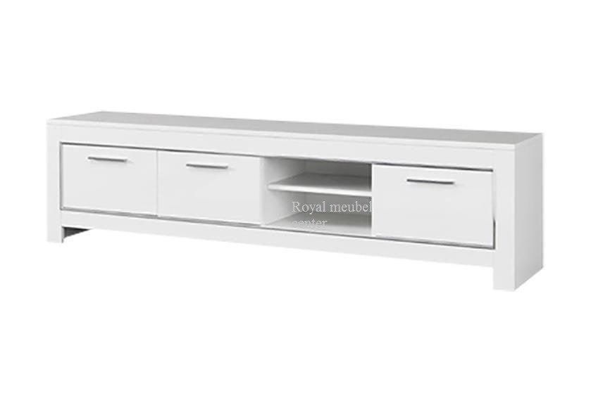 Zwart wit Tv kasten XL hoogglans 207 cm-Mona-Aanbieding, Ophalen, Nieuw, 25 tot 50 cm, Minder dan 100 cm