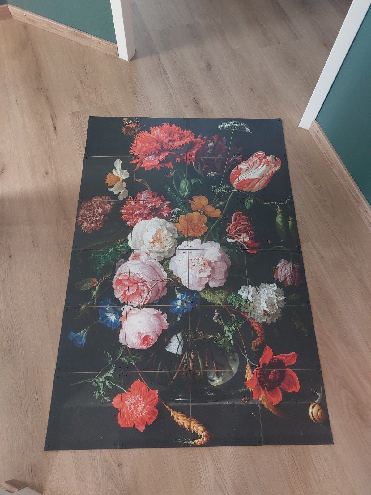 ixxi stilleven vaas met bloemen. 80x120, 100 tot 150 cm, Zo goed als nieuw, Rechthoekig, 50 tot 100 cm