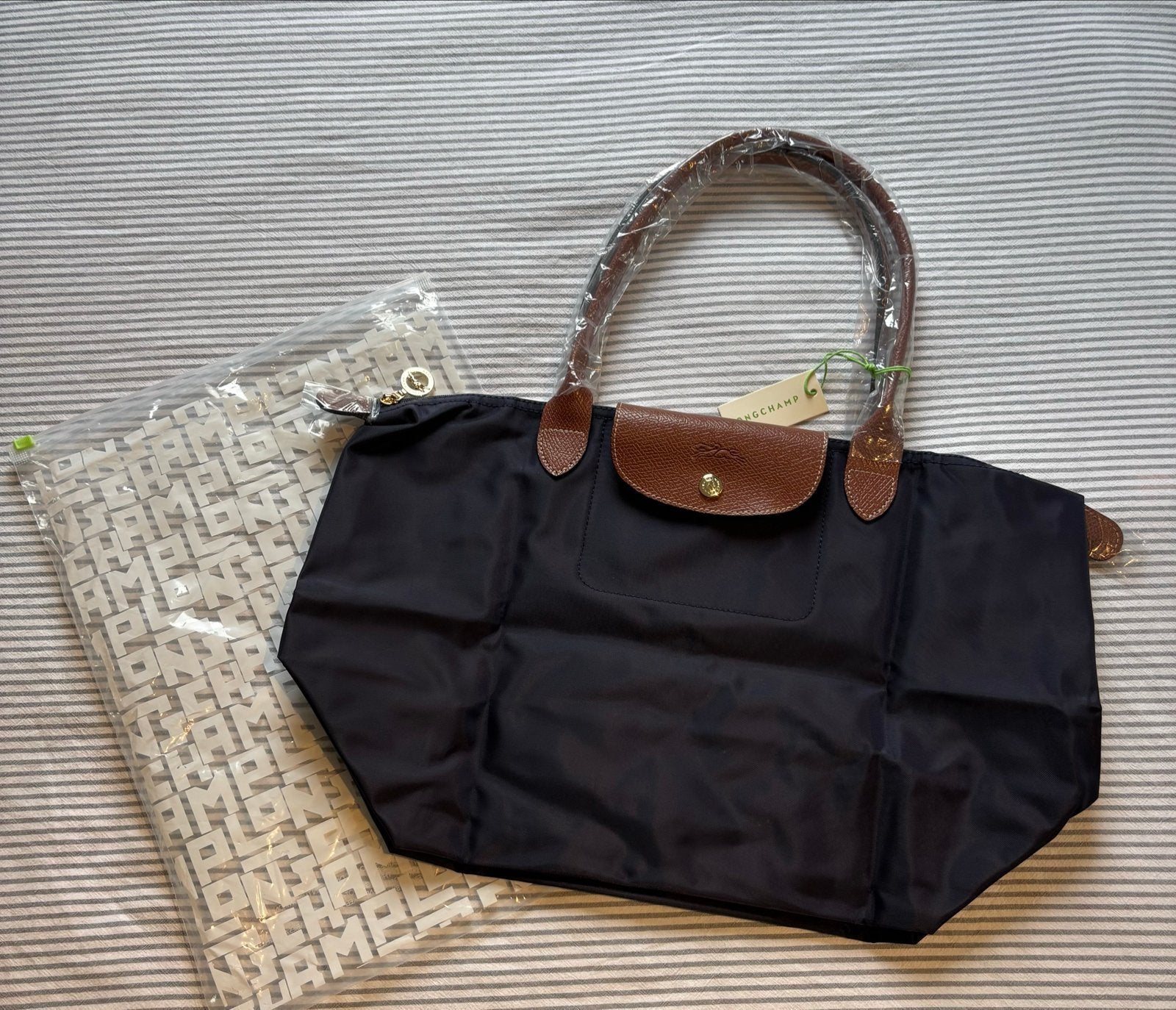 Longchamp Le Pliage Handtas - maat L ~ navy, Sieraden, Tassen en Uiterlijk, Verzenden, Nieuw, Blauw, Handtas