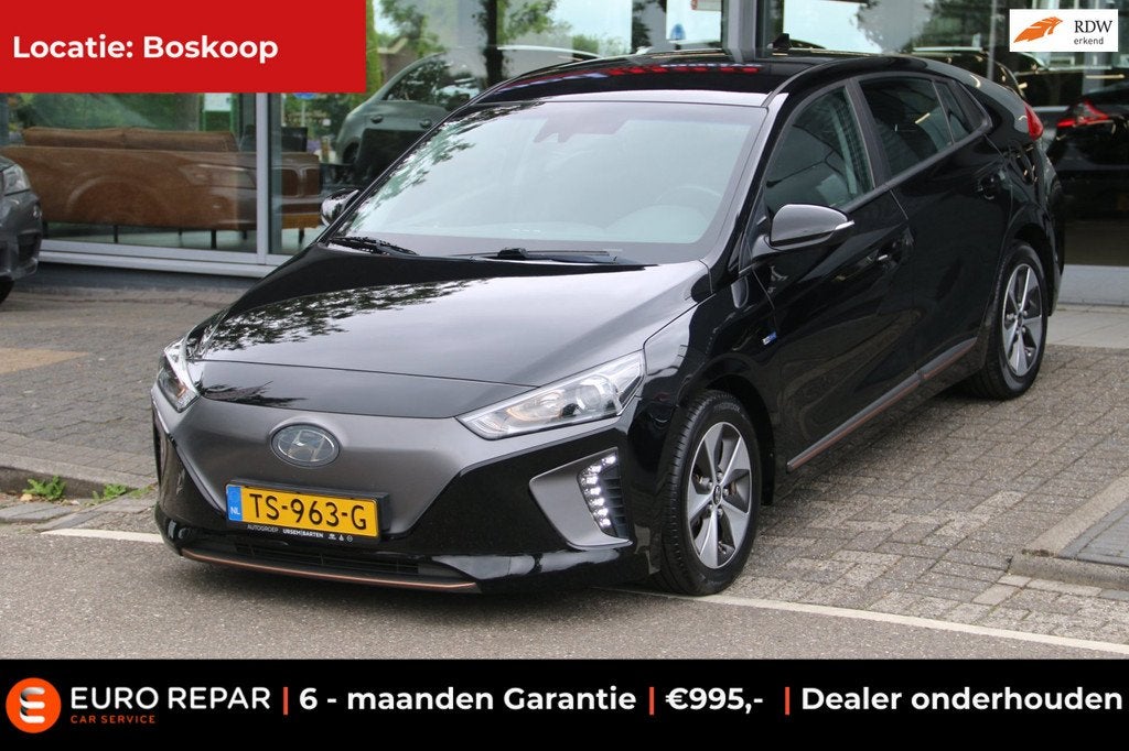 Hyundai IONIQ Comfort EV SOH 87,7% NL-AUTO NAP, Zwart, Origineel Nederlands, IONIQ, Grijs