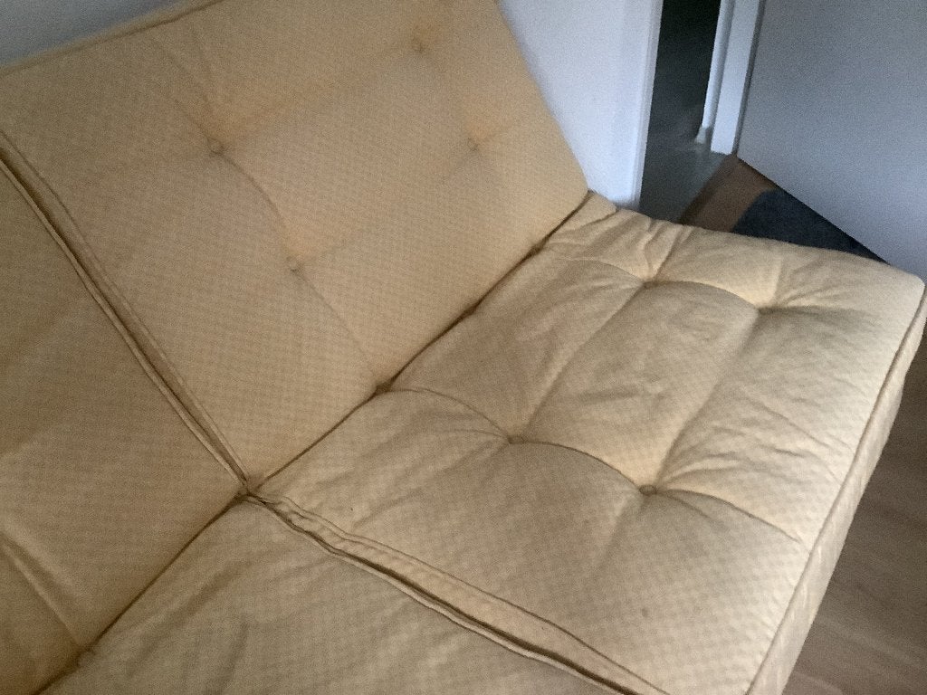 Bank om op te slapen, Ophalen, Geel, Tweepersoons, 190 cm of minder