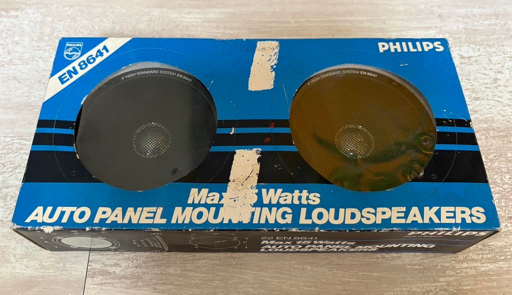 Philips EN8641 auto luidspreker set inbouw oldtimer NOS, Auto diversen, Ophalen of Verzenden, Zo goed als nieuw