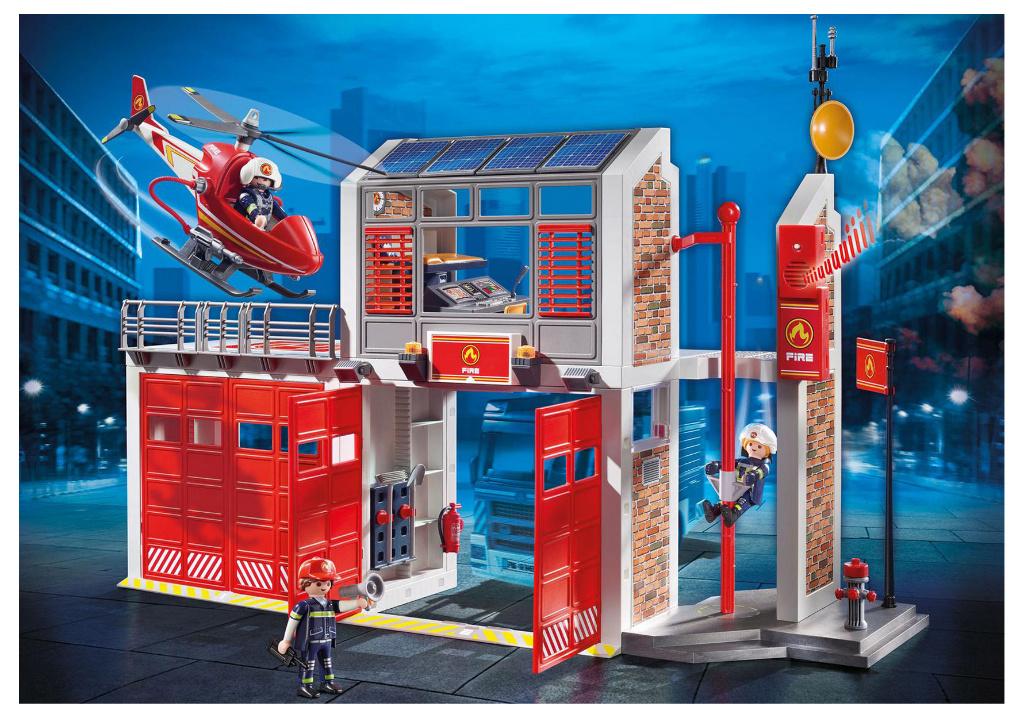 PLAYMOBIL 9462 Grote Brandweerkazerne met Helicopter, Kinderen en Baby's, Speelgoed | Playmobil, Ophalen of Verzenden, Nieuw