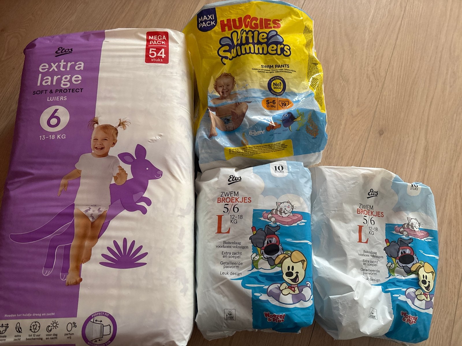 Luiers maat 6 en zwemluiers maat 5/6, Ophalen of Verzenden, Nieuw