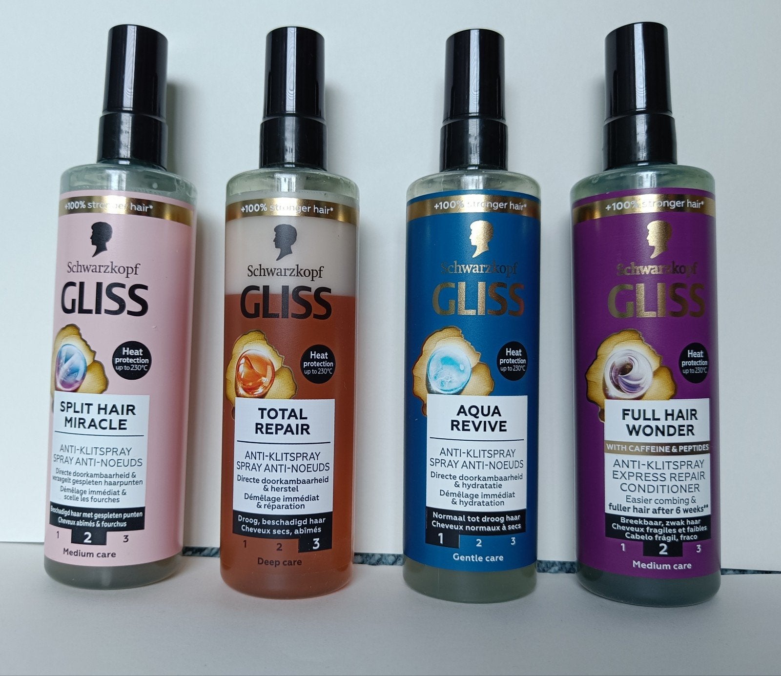 4x Schwarzkopf Gliss Anti-klitspray / Haarverzorger, Ophalen of Verzenden, Nieuw, Haarverzorger of -hersteller