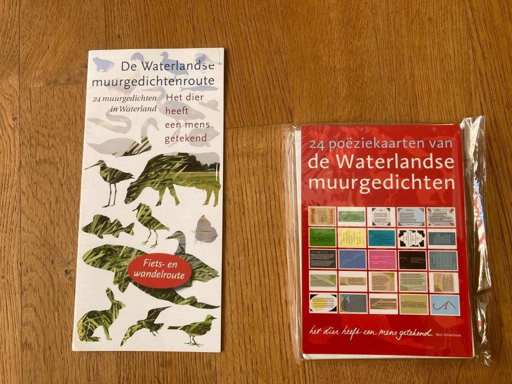 24 Poëziekaarten van de Waterlandse muurgedichten en route, Hobby en Vrije tijd, Verzamelkaartspellen | Overige, Nieuw, Overige typen