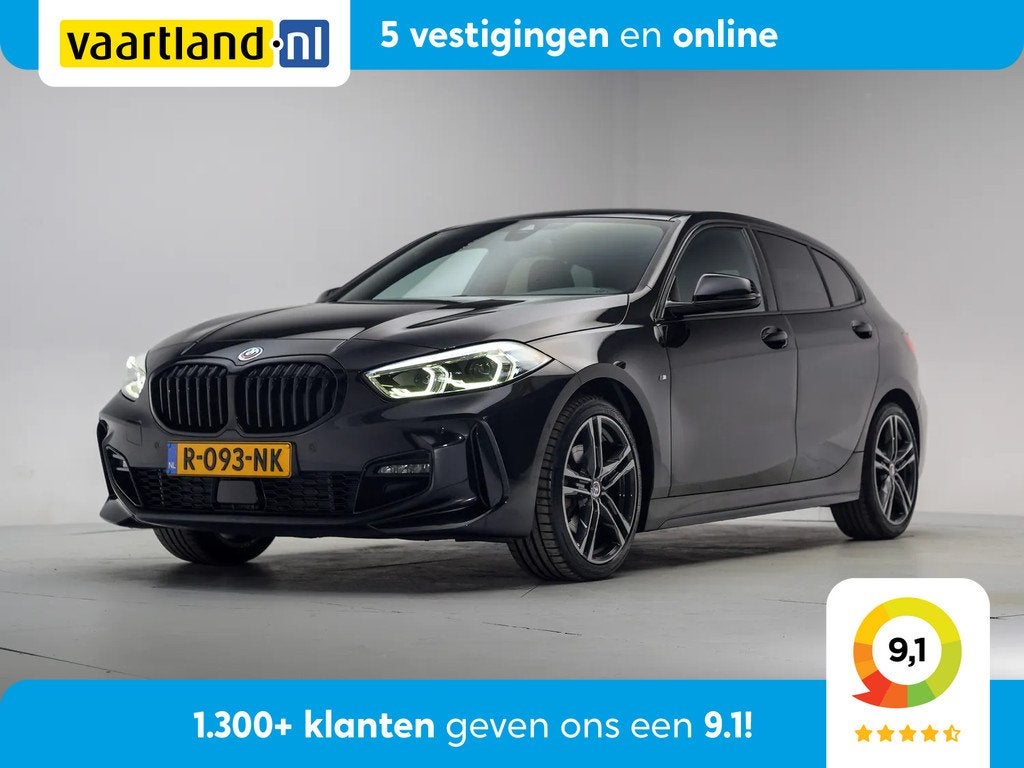 BMW 1-serie 118i M Sport Business Edition Aut. [ LED Live co, Auto's, 136 pk, Gebruikt, 1295 kg, Zwart