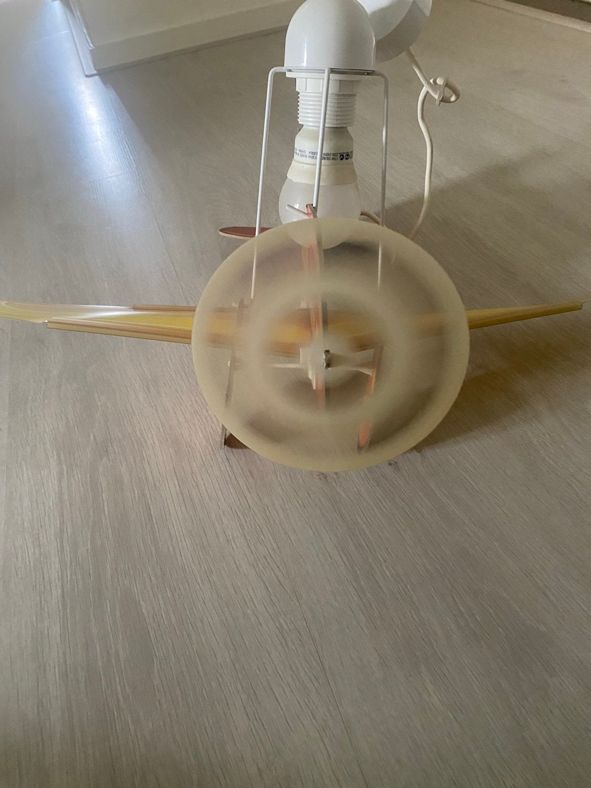 Vliegtuig plafondlamp voor kinderkamer, Gebruikt, Overige merken, Ophalen of Verzenden, Meerkleurig