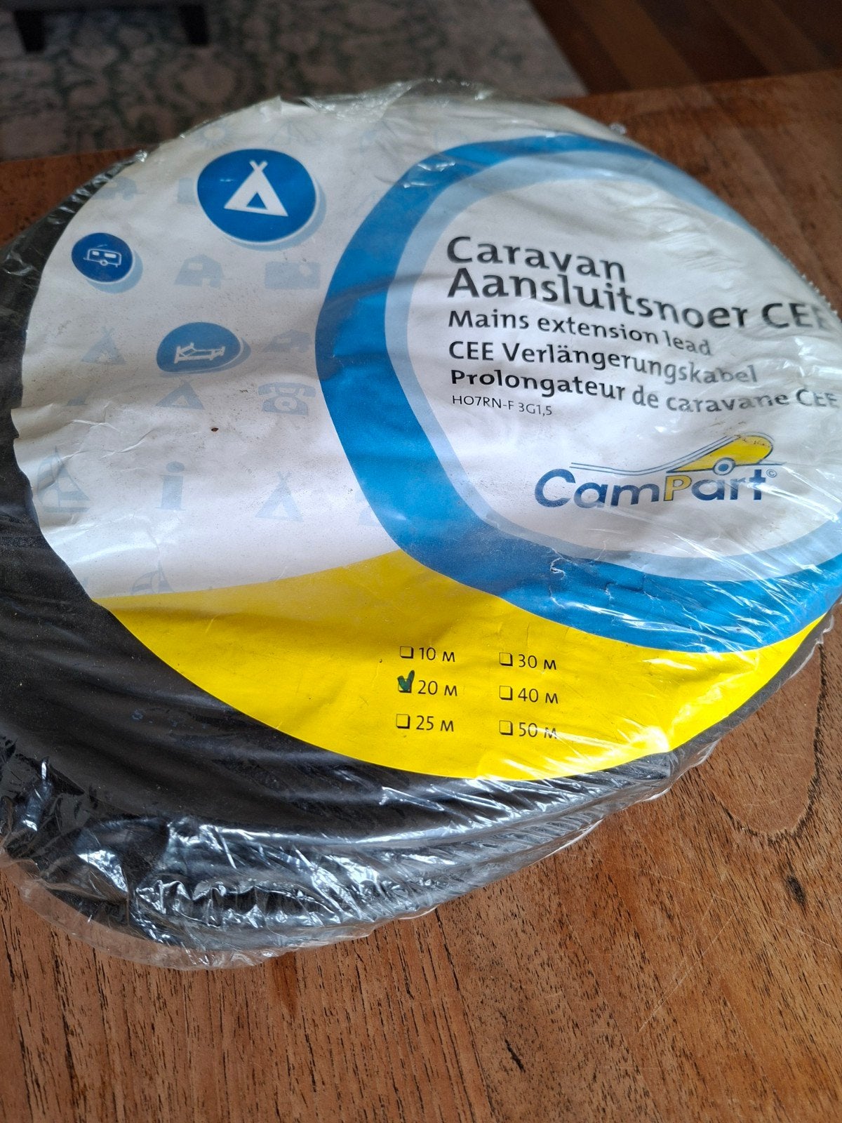 Aansluitsnoer Nieuw CamPart Caravan  CEE - 20M, Caravans en Kamperen, Caravan accessoires, Ophalen, Nieuw
