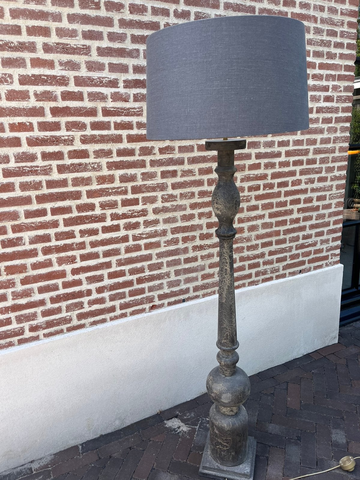 Landelijke vloerlamp, Huis en Inrichting, Lampen | Vloerlampen, Ophalen, Zo goed als nieuw, 150 tot 200 cm