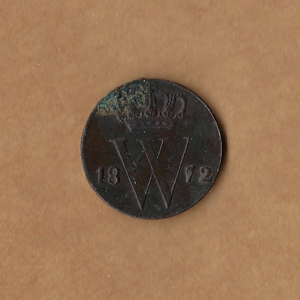 1/2 (halve) cent 1872 Willem III, Postzegels en Munten, Munten | Nederland, Ophalen of Verzenden, Koning Willem III, Overige waardes