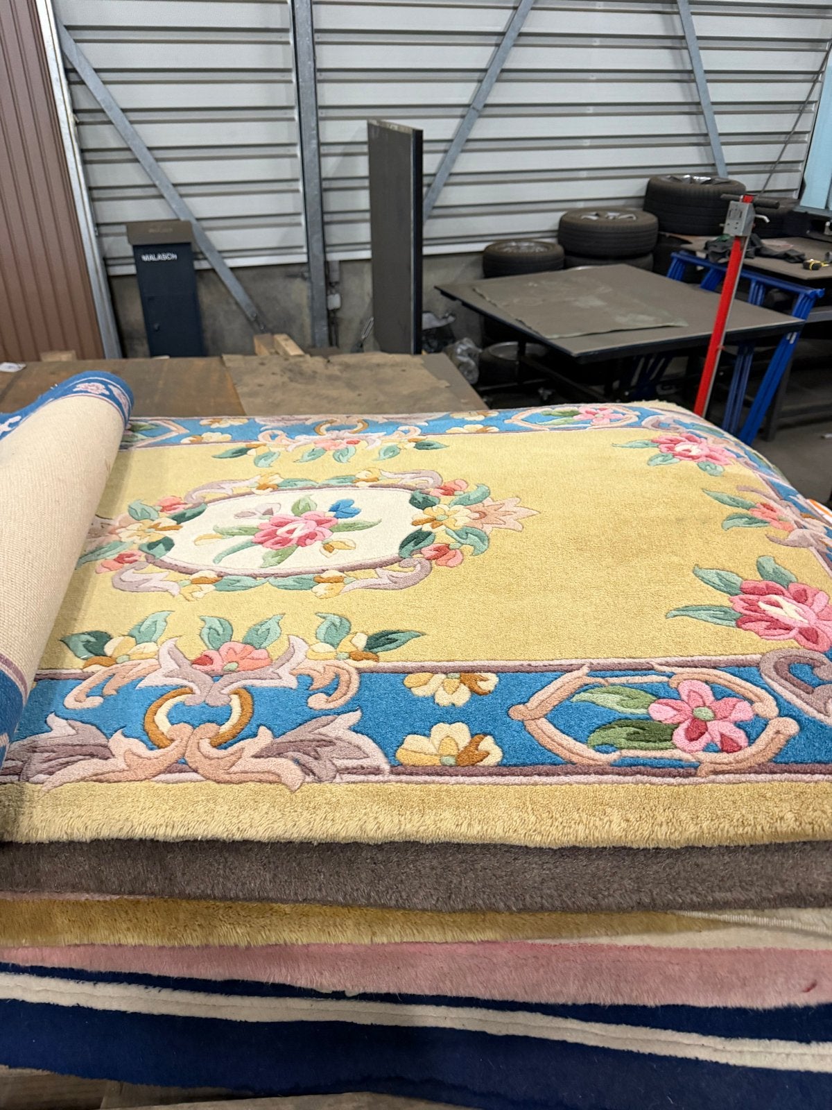 Tapijten, Huis en Inrichting, Ophalen, Minder dan 50 cm, Gebruikt, Geel