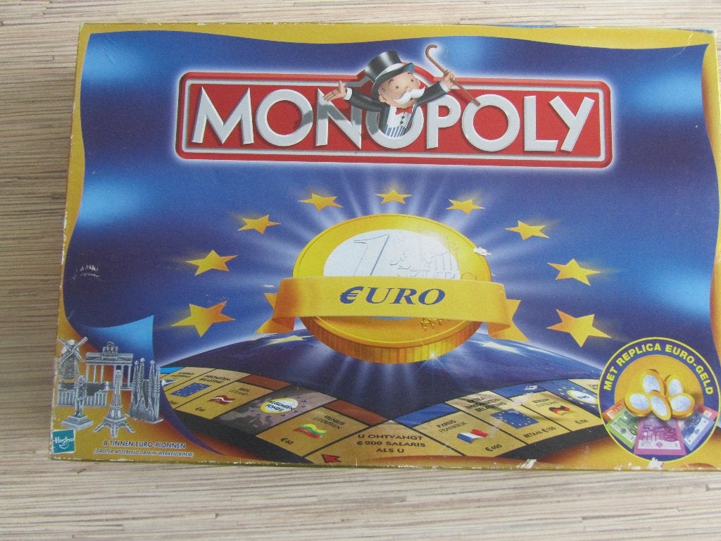 Monopoly Europa, Hobby en Vrije tijd, Gezelschapsspellen | Bordspellen, Vijf spelers of meer, Ophalen, Zo goed als nieuw, Onbekend