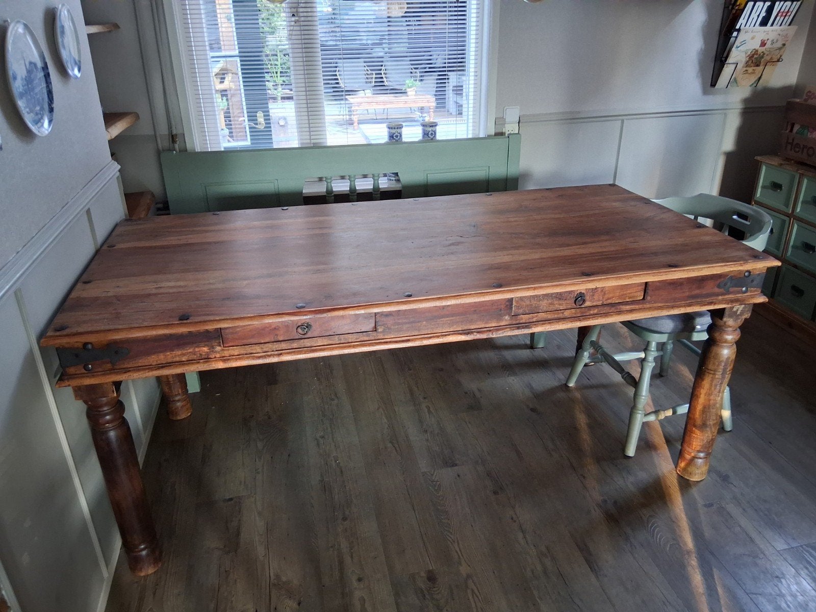 Stoere eetkamer tafel., Ophalen