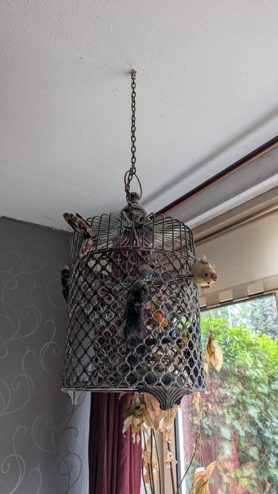 Unieke hanglamp in vogelkooi-stijl, Huis en Inrichting, Ophalen
