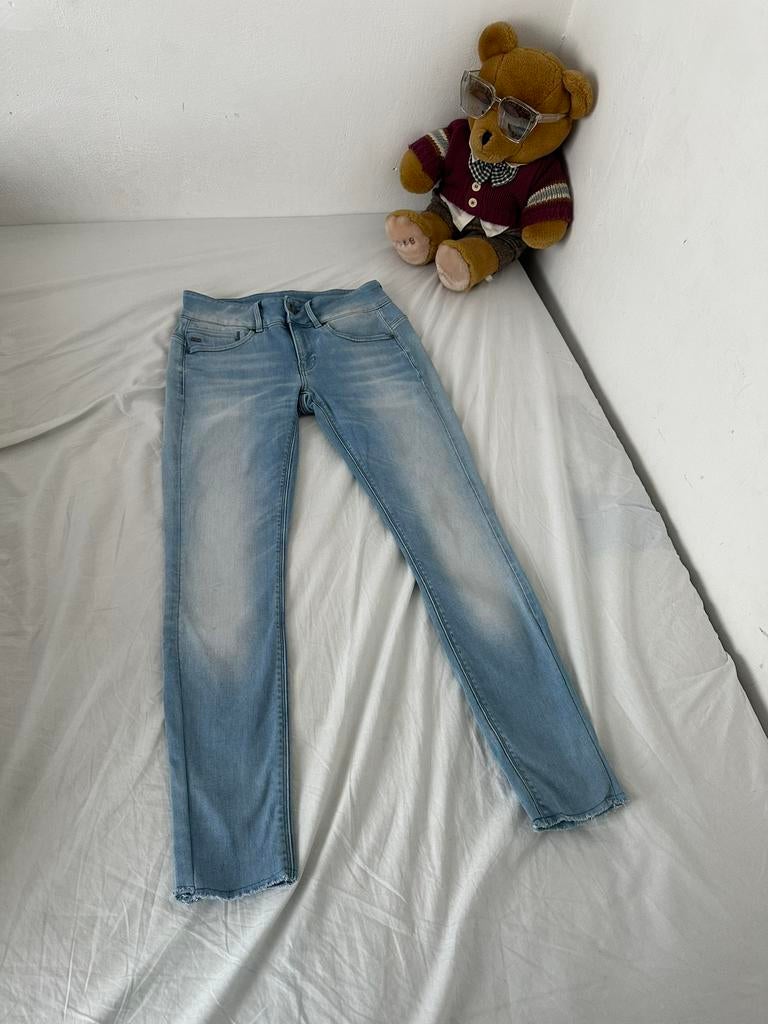 G-Star RAW midge skinny jeans, Ophalen of Verzenden, Zo goed als nieuw, Blauw, W27 (confectie 34) of kleiner