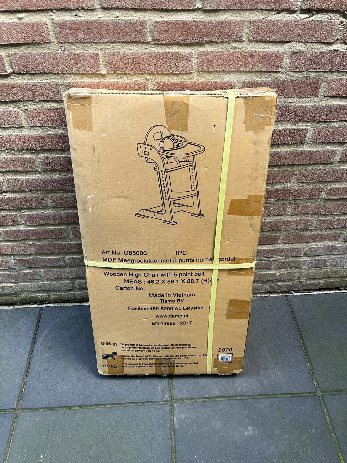 MDF Meegroeistoel met 5-punts harnasgordel, Ophalen of Verzenden, Nieuw, Meegroeistoel, Gordel(s)