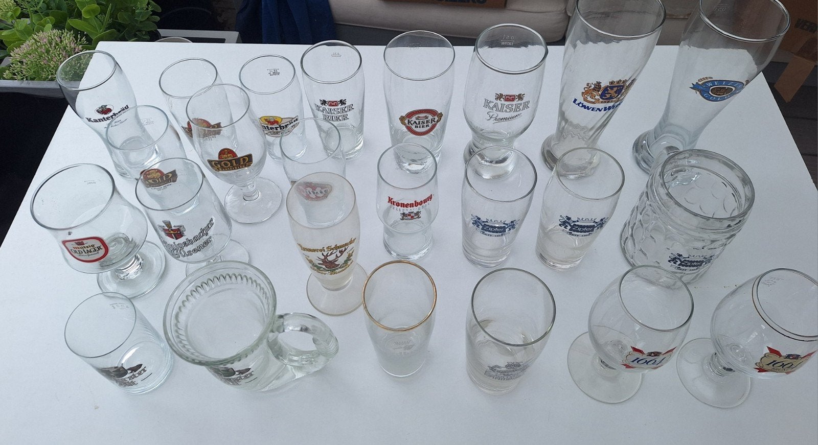 Bierglazen Europees, Verzamelen, Biermerken, Ophalen, Gebruikt, Glas of Glazen, Overige merken