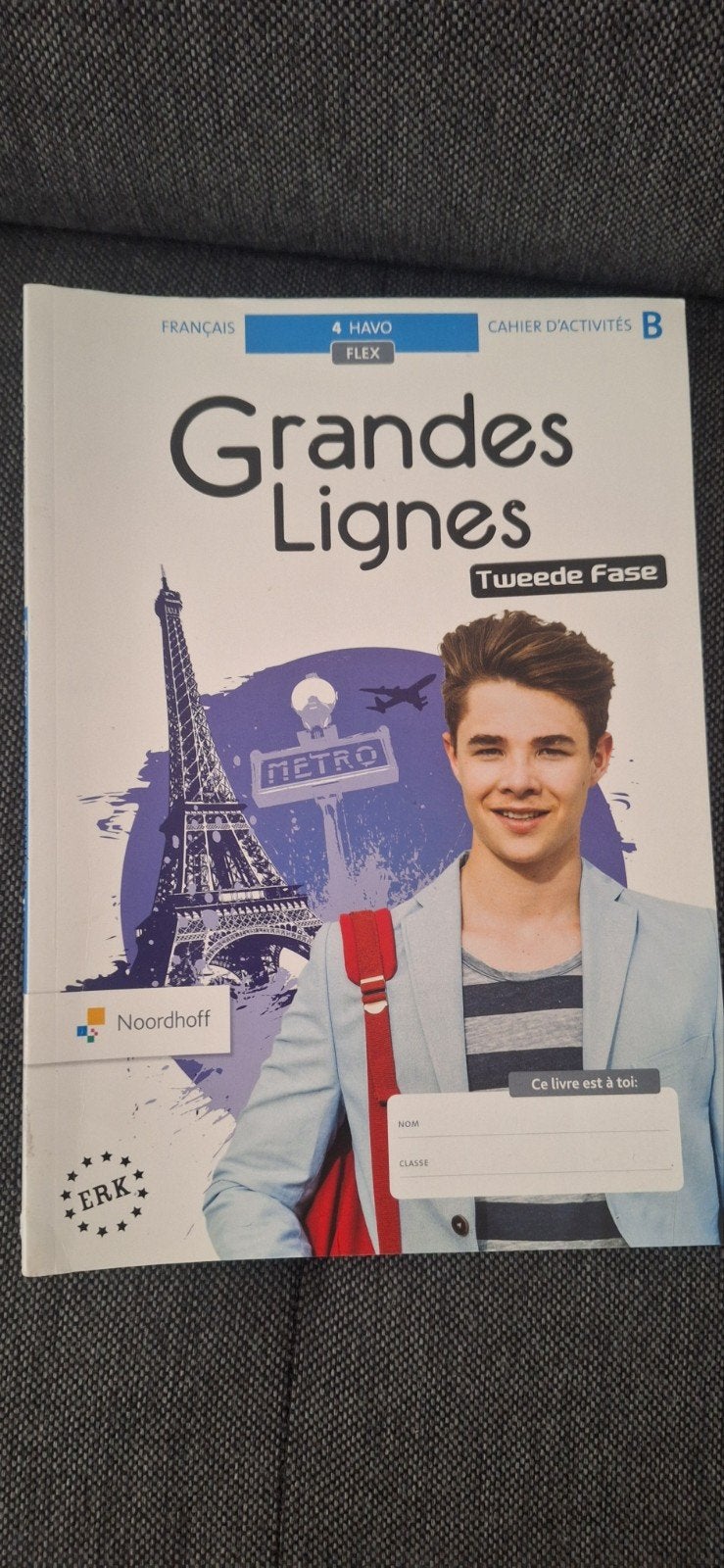 Grandes Lignes Tweede Fase 4 HAVO Frans werkboek, Ophalen of Verzenden, Zo goed als nieuw, HAVO, Frans