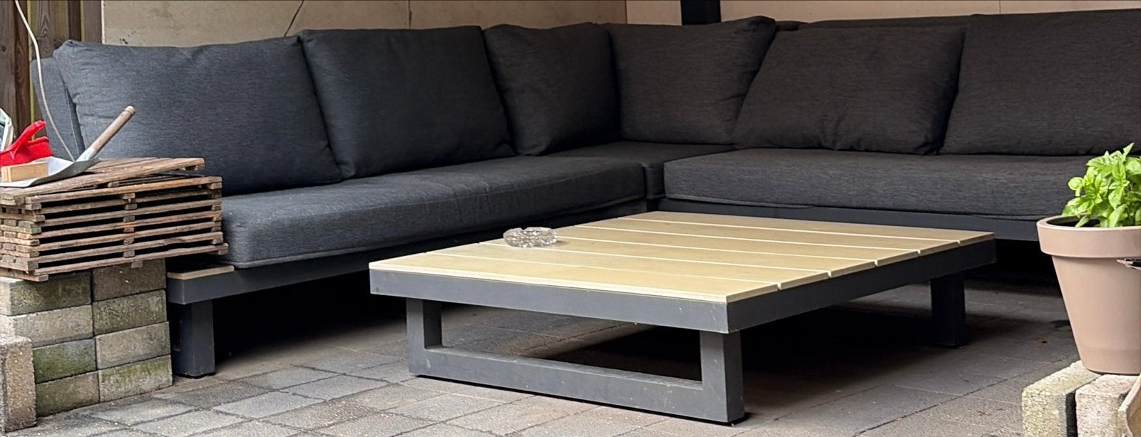Lifestyle Vittoria hoek loungeset 3-delig - Zo goed als nieu, Ophalen, Meer dan 8 zitplaatsen, Aluminium, Zo goed als nieuw