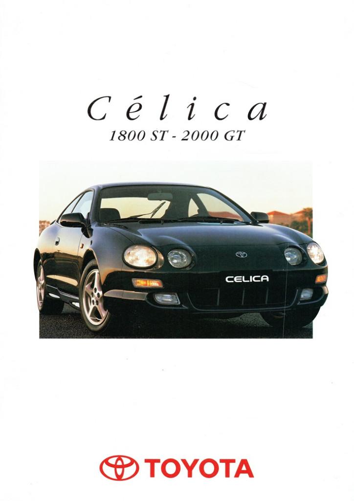 Folder Toyota Celica 1800 ST - 2000 GT (Franse uitg. - 1996), Verzenden, Gelezen, Toyota