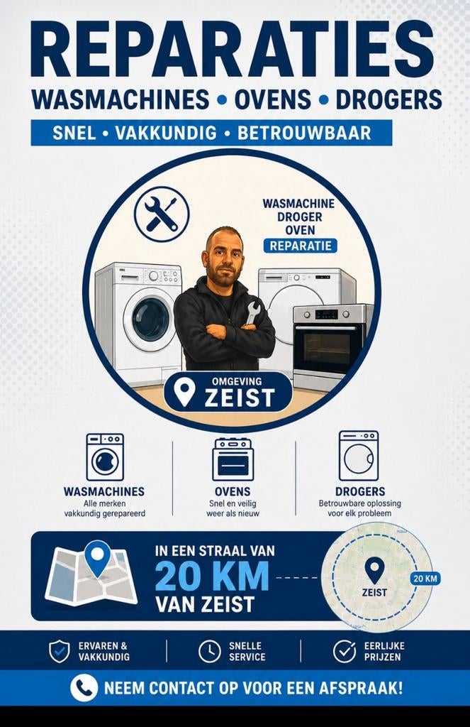 Wasmachines, Witgoed en Apparatuur, Ophalen