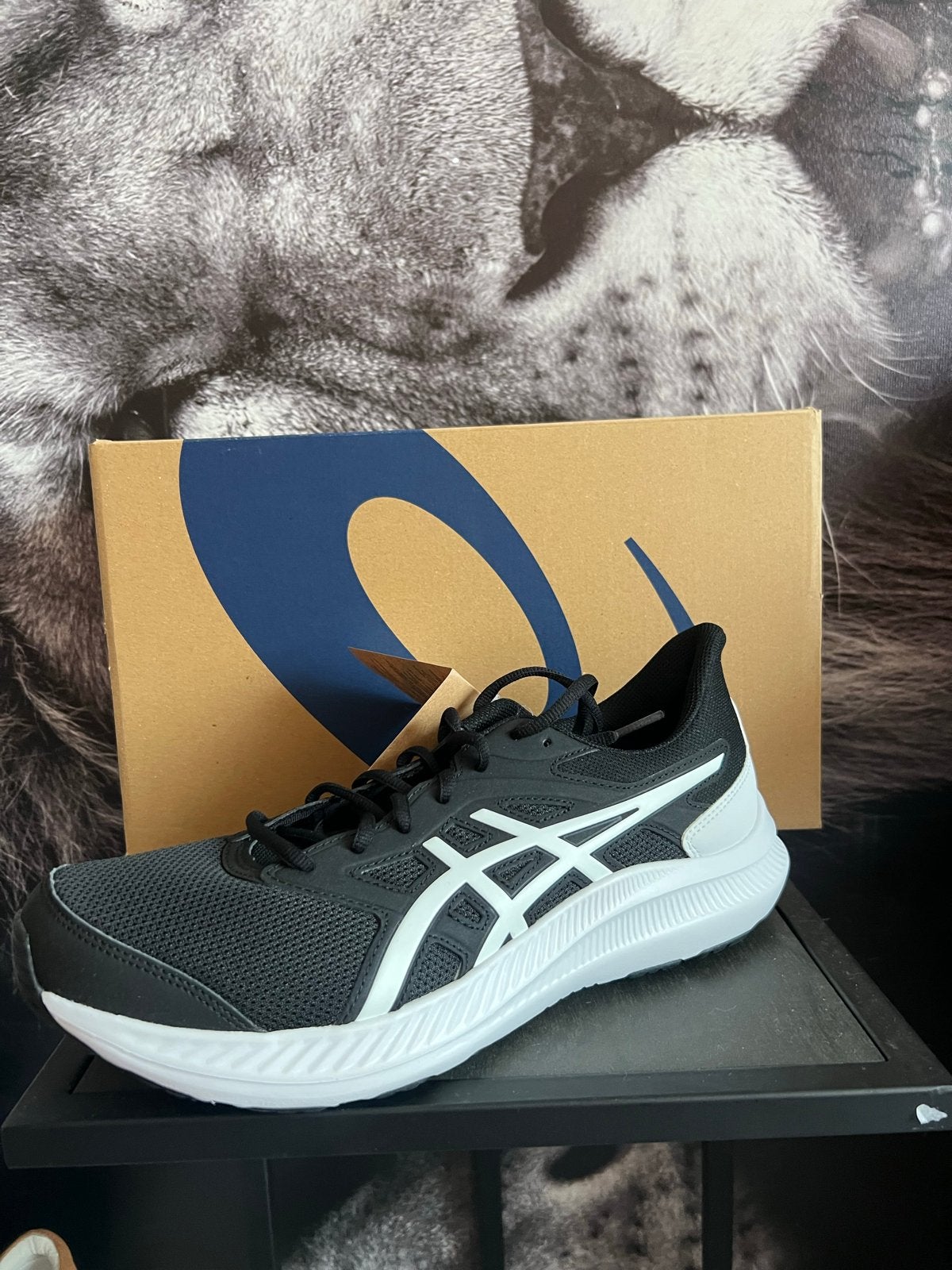 Asics Hardloopschoenen Maat 46 Zwart/Wit Nieuw, Cc, Cc, Hardloopschoenen, Cc