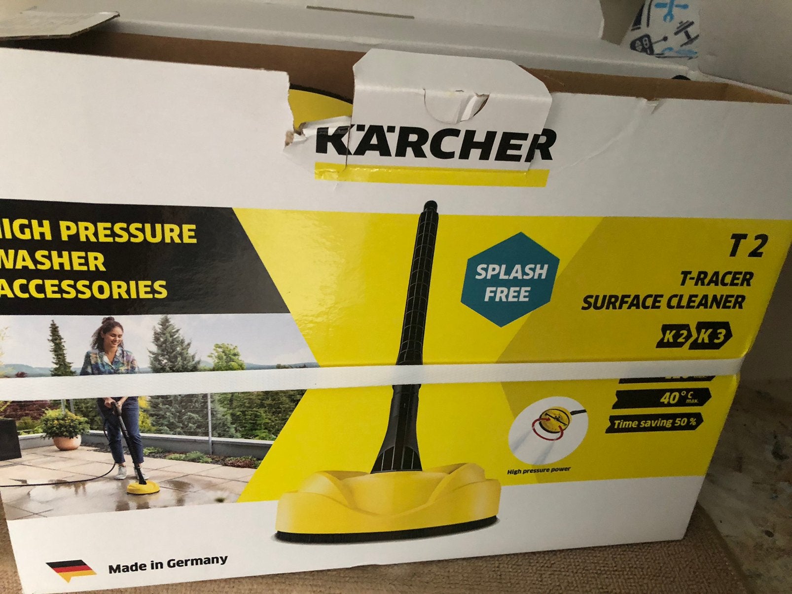 NIEUW!!! Karcher t2 terrasreiniger in doos, Ophalen, Zo goed als nieuw, Elektrisch