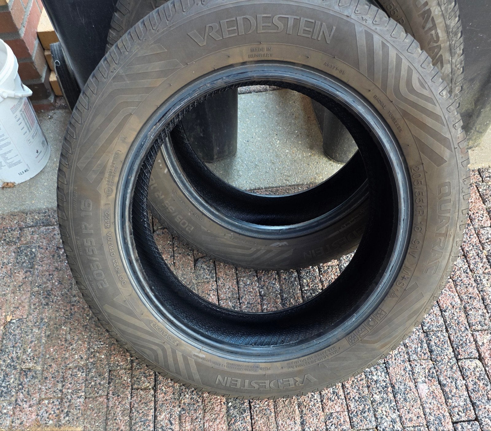 4 seizoenen banden vredestein 205/55/16, Ophalen