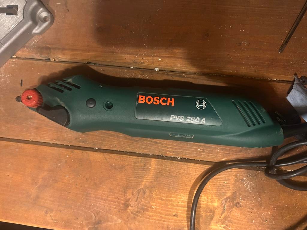 Bosch PVS 280A vlakschuurmachine, Ophalen of Verzenden, Gebruikt, Minder dan 600 watt, Vlakschuurmachine