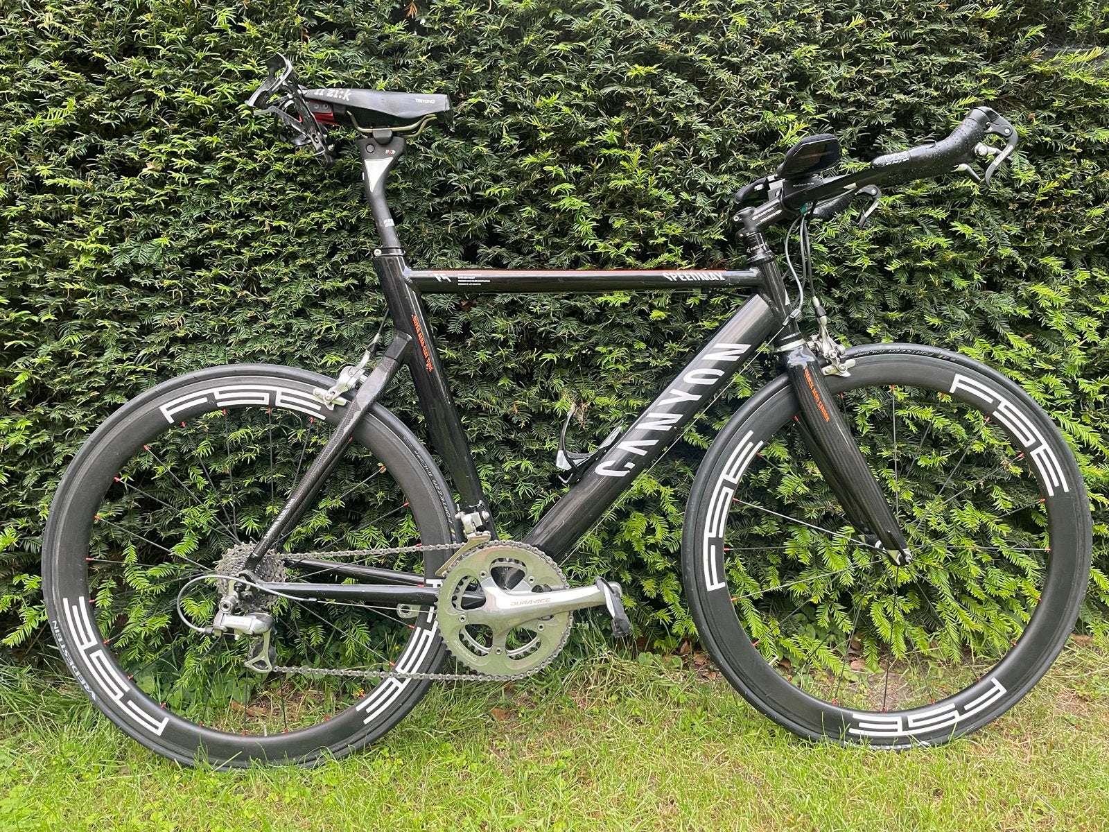 Canyon F5 Speedmax Tijdritfiets Dura Ace 7800 Carbon Wielen, Gebruikt, Carbon, 57 tot 61 cm, Meer dan 20 versnellingen