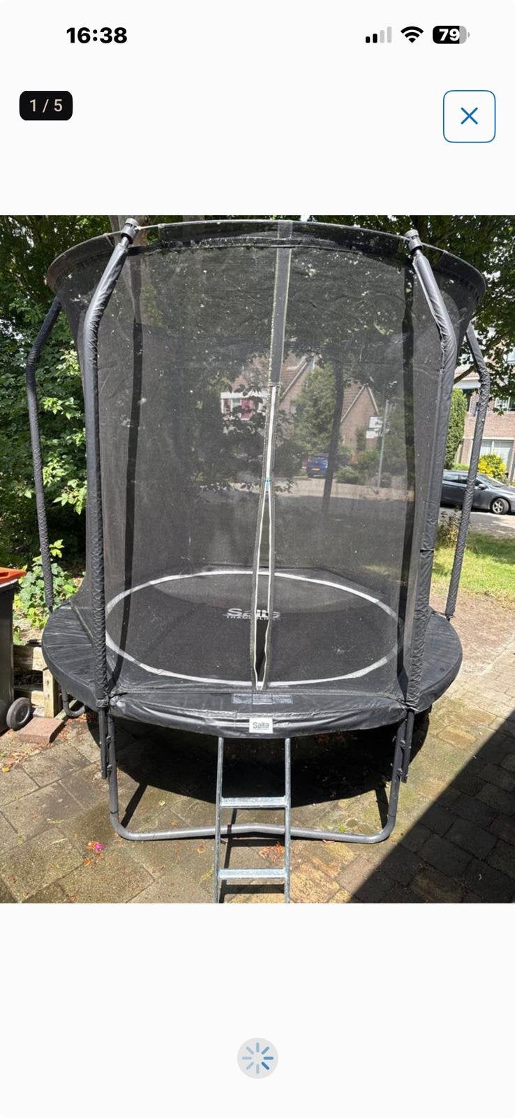 Salta Trampoline, Ophalen, Gebruikt