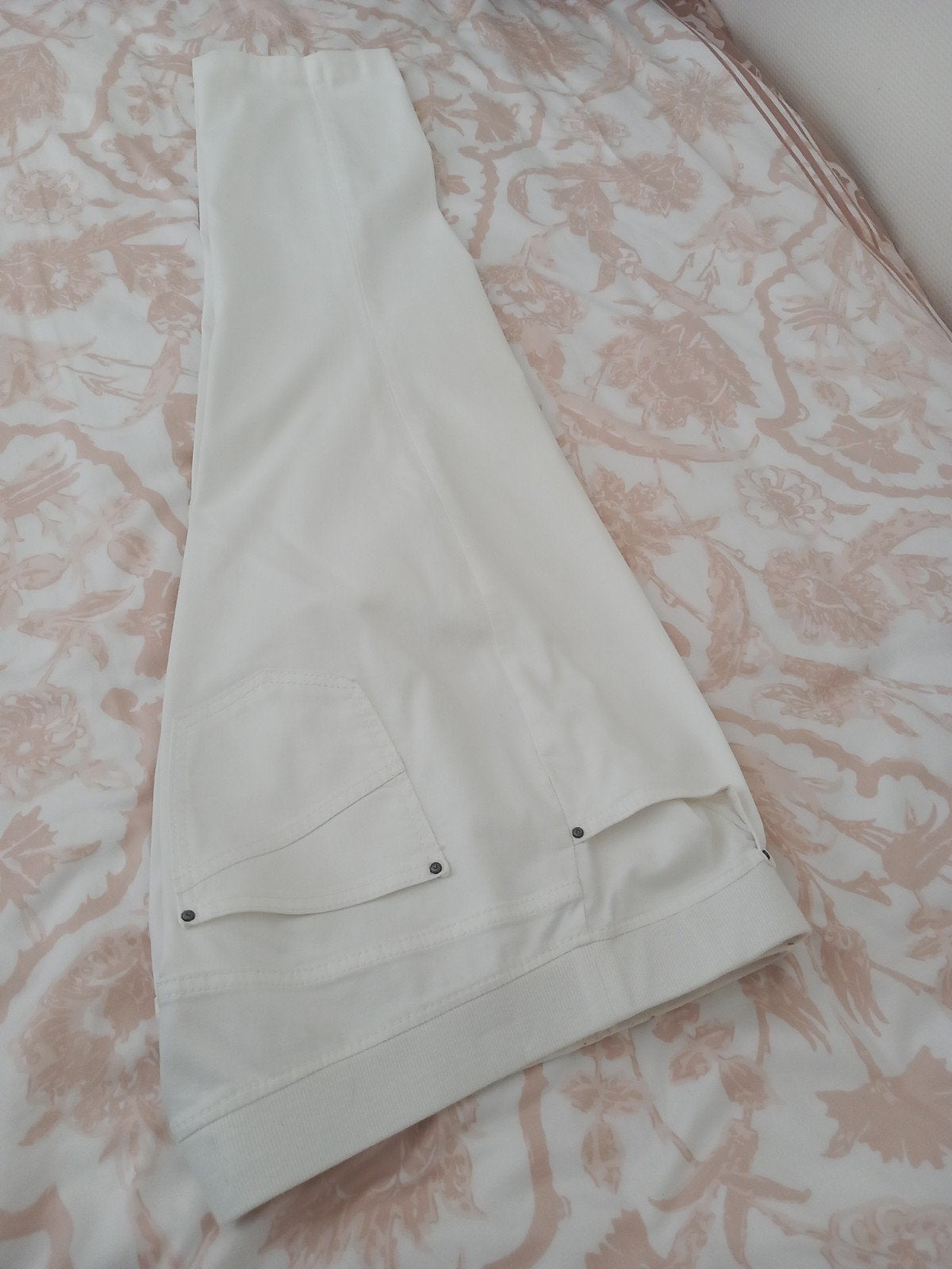 Rafael Brax 46 wit katoenen elastolan, Kleding | Dames, Broeken en Pantalons, Rafael by Brax, Wit, Maat 46/48 (XL) of groter, Ophalen of Verzenden