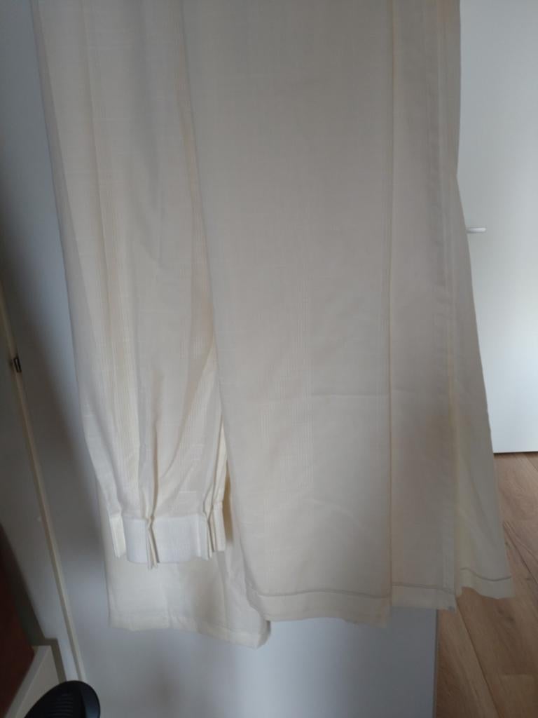 In Between Vitrage, Ophalen, Crème, 200 cm of meer