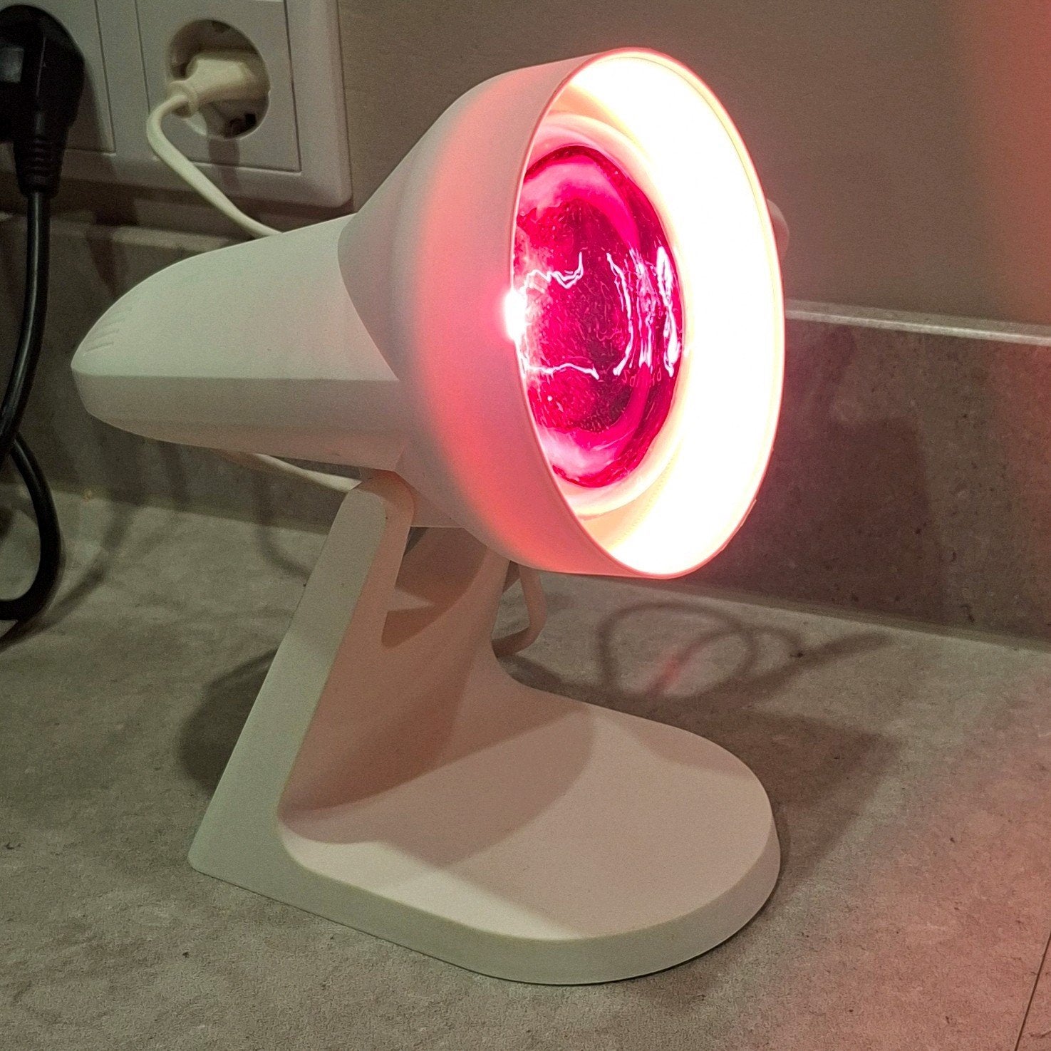 Philips Infraphil HP 3612 Infraroodlamp / Warmtelamp, Kunststof, Overige stijlen, Wit, Ophalen of Verzenden
