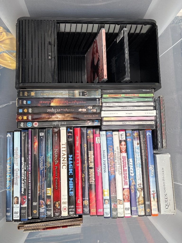 Verzameling CD’s en DVD’s incl CD opslag box, Verzenden, Gebruikt, Album, Gesigneerd