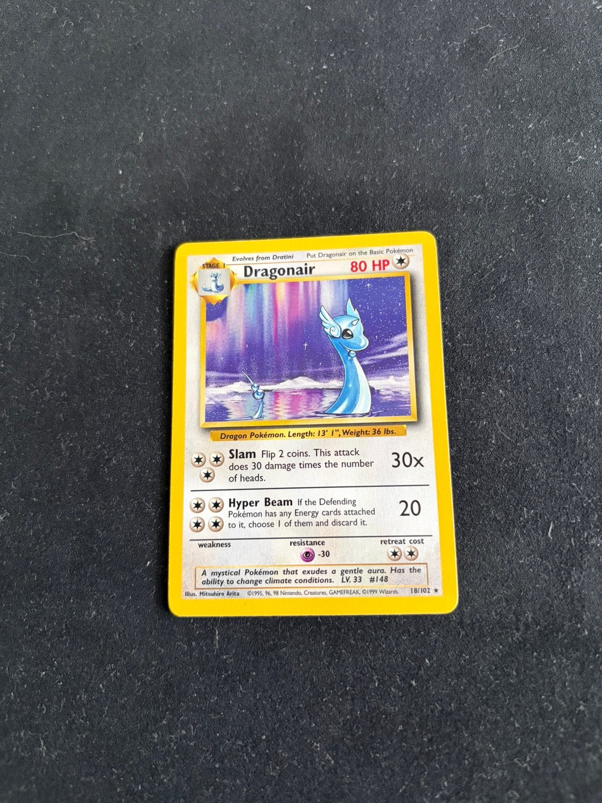 Dragonair - Base set Pokemon kaart, Ophalen, Zo goed als nieuw