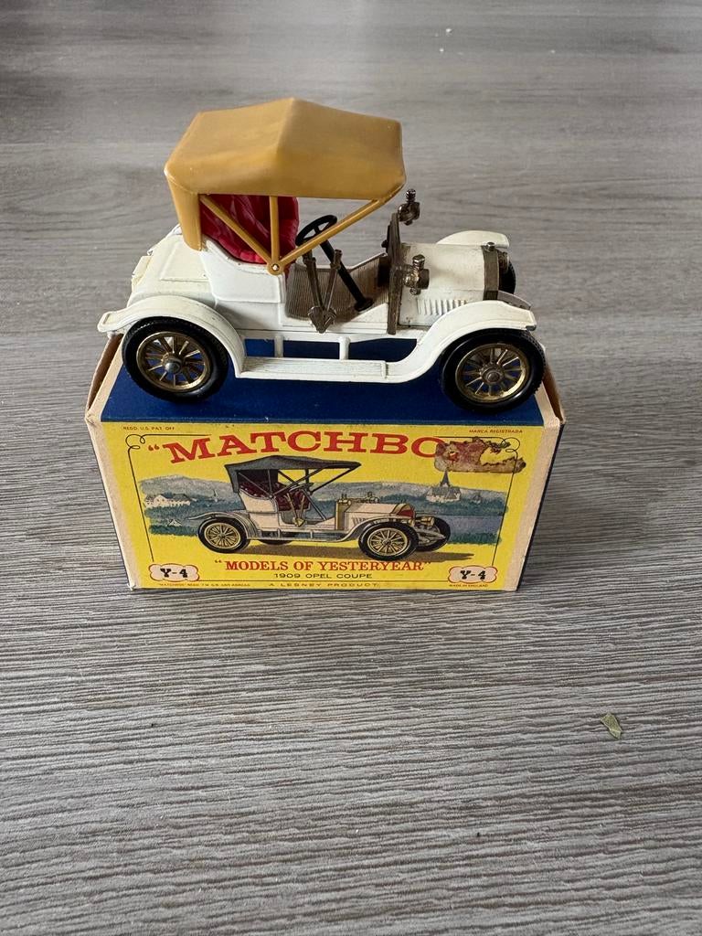 Matchbox Models of Yesterday Y-4 1909 Opel Coupe, Overige merken, Gebruikt, 1:50 of kleiner, Auto