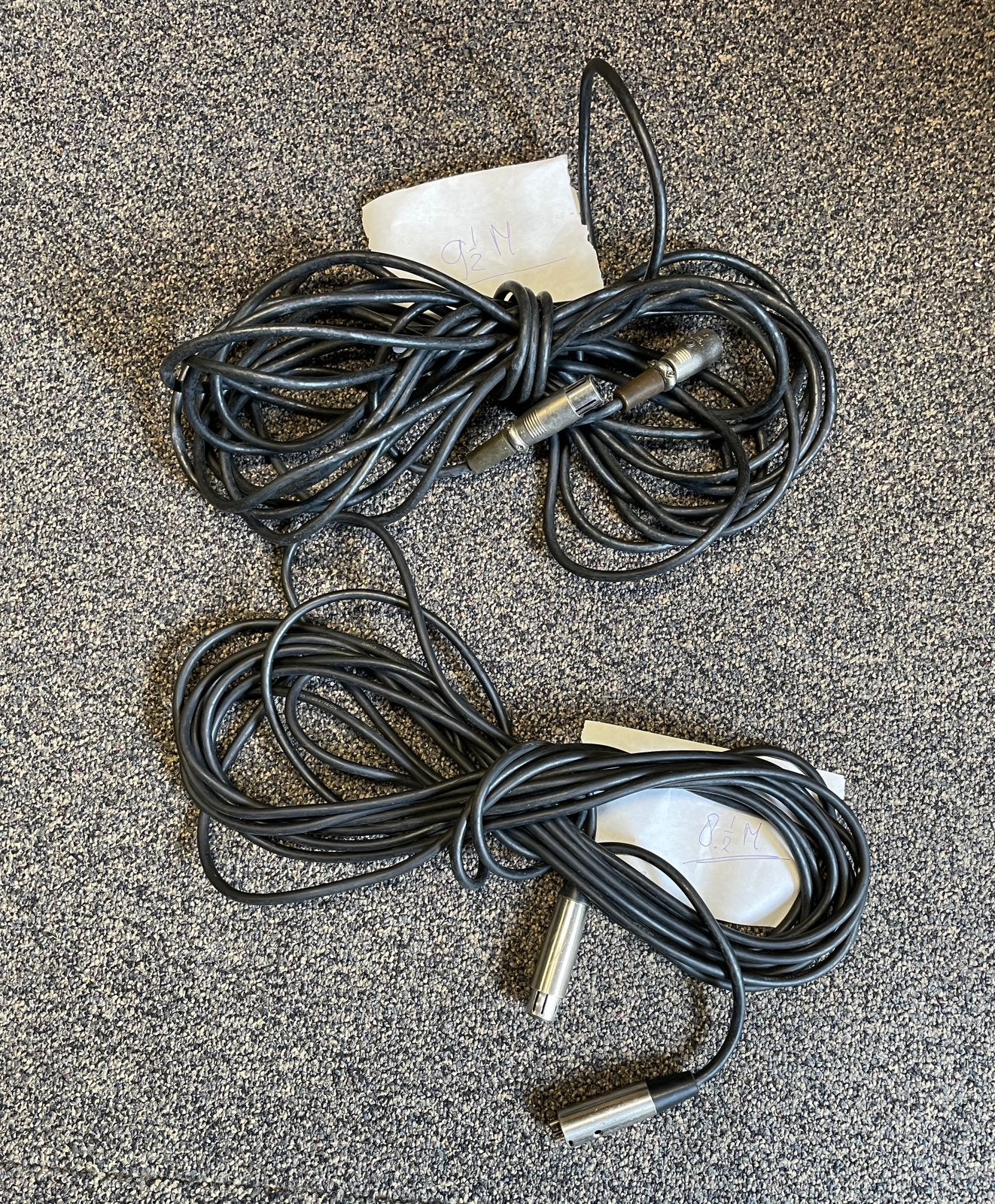 Microfoon kabels 2 stuks, Muziek en Instrumenten, Kabels en Stekkers, Ophalen, Gebruikt, Microfoon