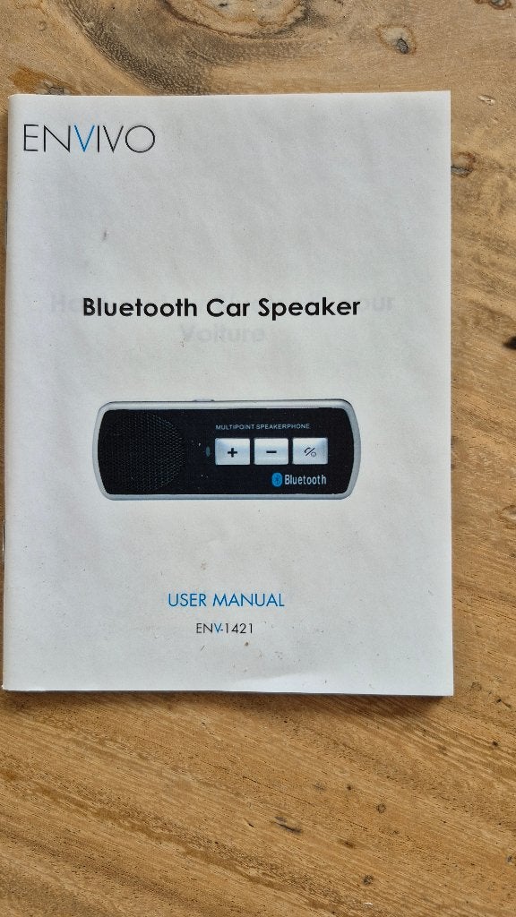 Envivo Bluetooth Carkit - Handsfree bellen in de auto, Auto diversen, Ophalen of Verzenden, Nieuw
