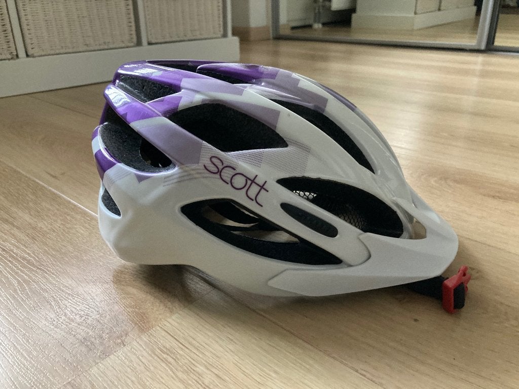 Fiets helm, Scott en mutsjes., Fietsen en Brommers, M, Ophalen of Verzenden, Zo goed als nieuw, Scott