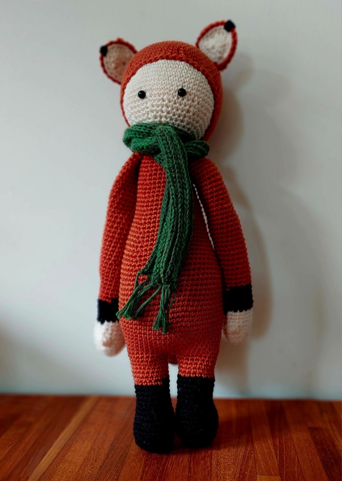Handmade knuffel vos, Oranje, Handgemaakt, Nieuw, Ophalen of Verzenden