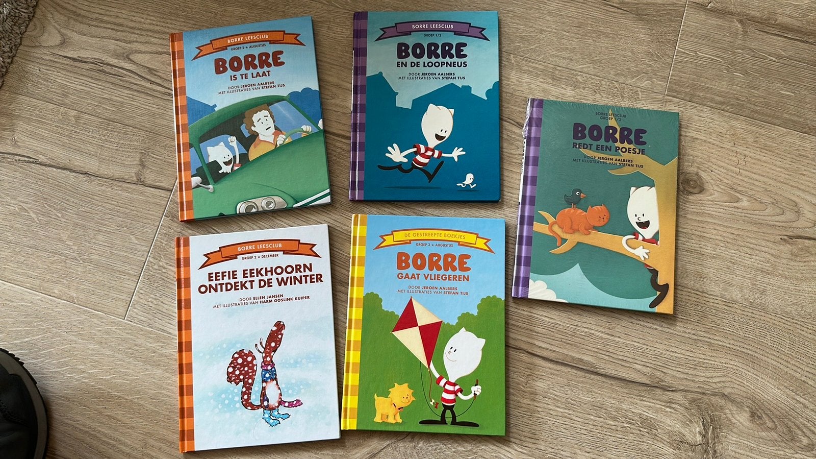 5 Borre boekjes - 1 nog nieuw in de verpakking, Ophalen of Verzenden, Zo goed als nieuw, 3 tot 4 jaar