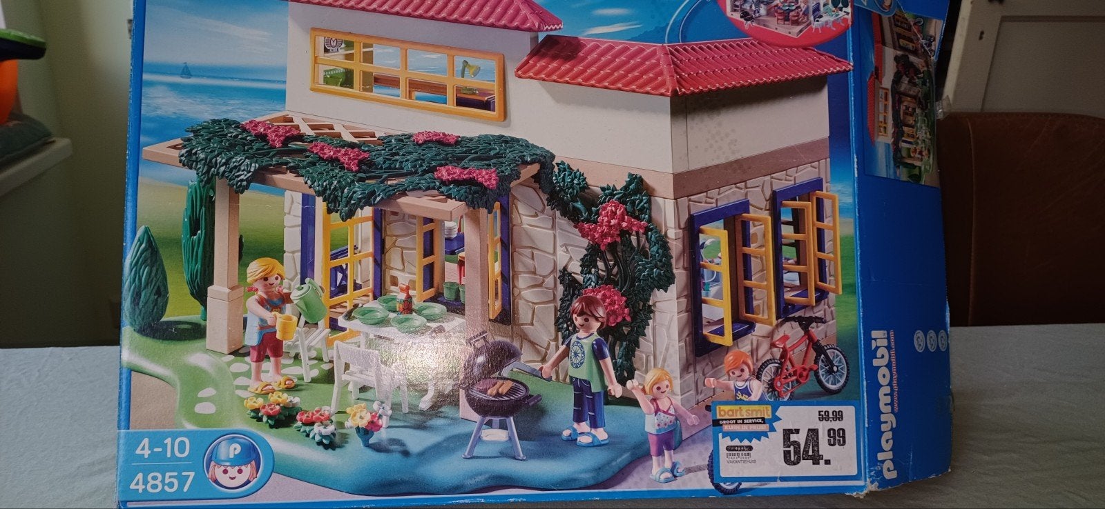 Playmobil Zomerhuis 4857 met veel accessoires, Ophalen, Gebouw, Complete set, Zo goed als nieuw