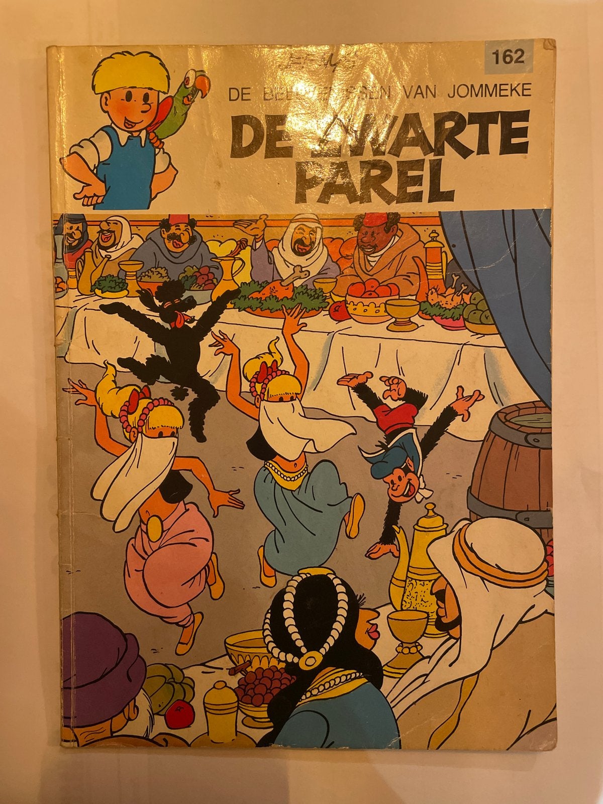 Jommeke 162: De Zwarte Parel - Stripboek, Boeken, Eén stripboek, Ophalen of Verzenden, Gelezen