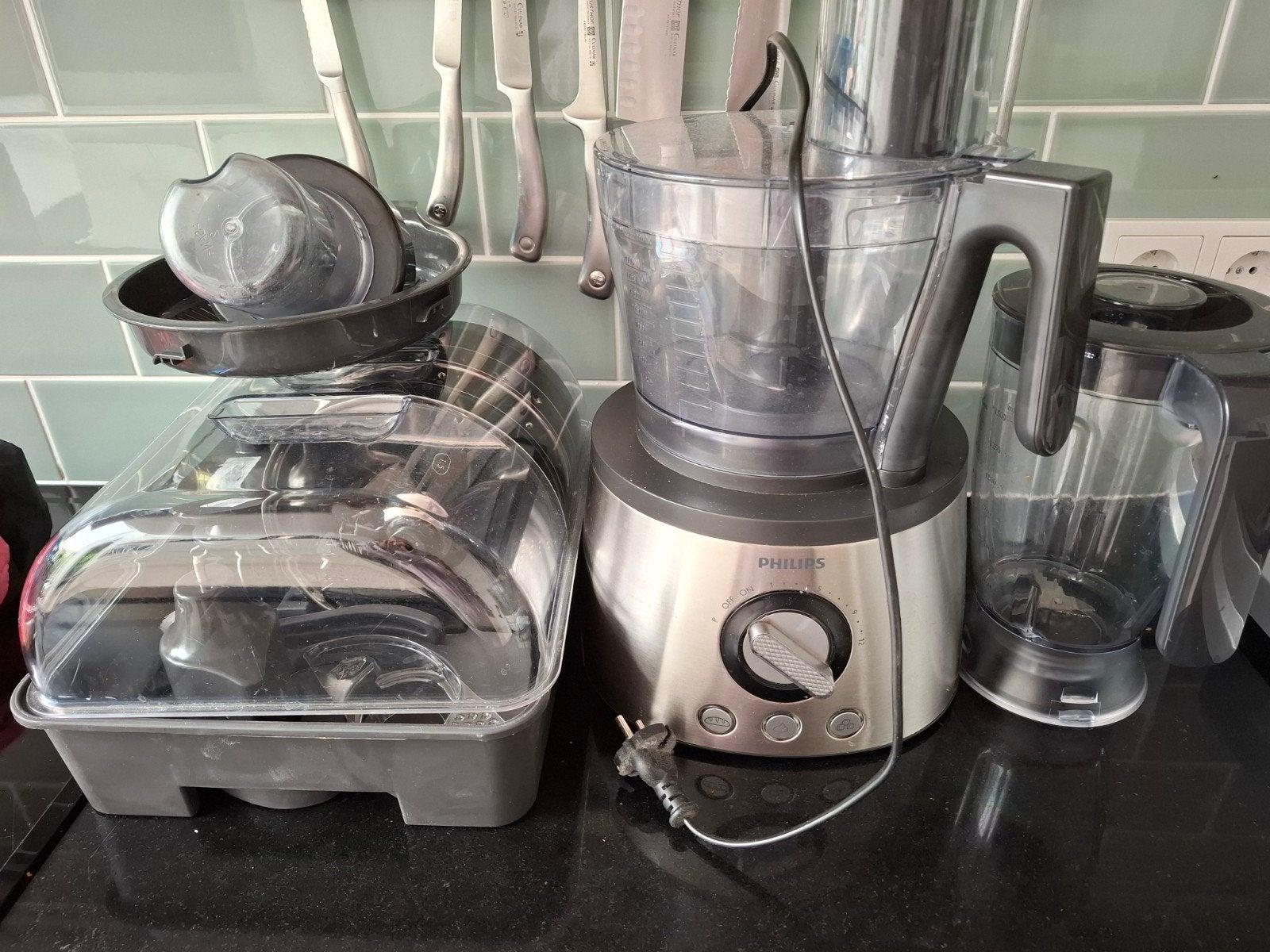 Keukenmachine Philips HR7778/00/AC-motor kapotonderdelen!, Ophalen, 3 snelheden of meer