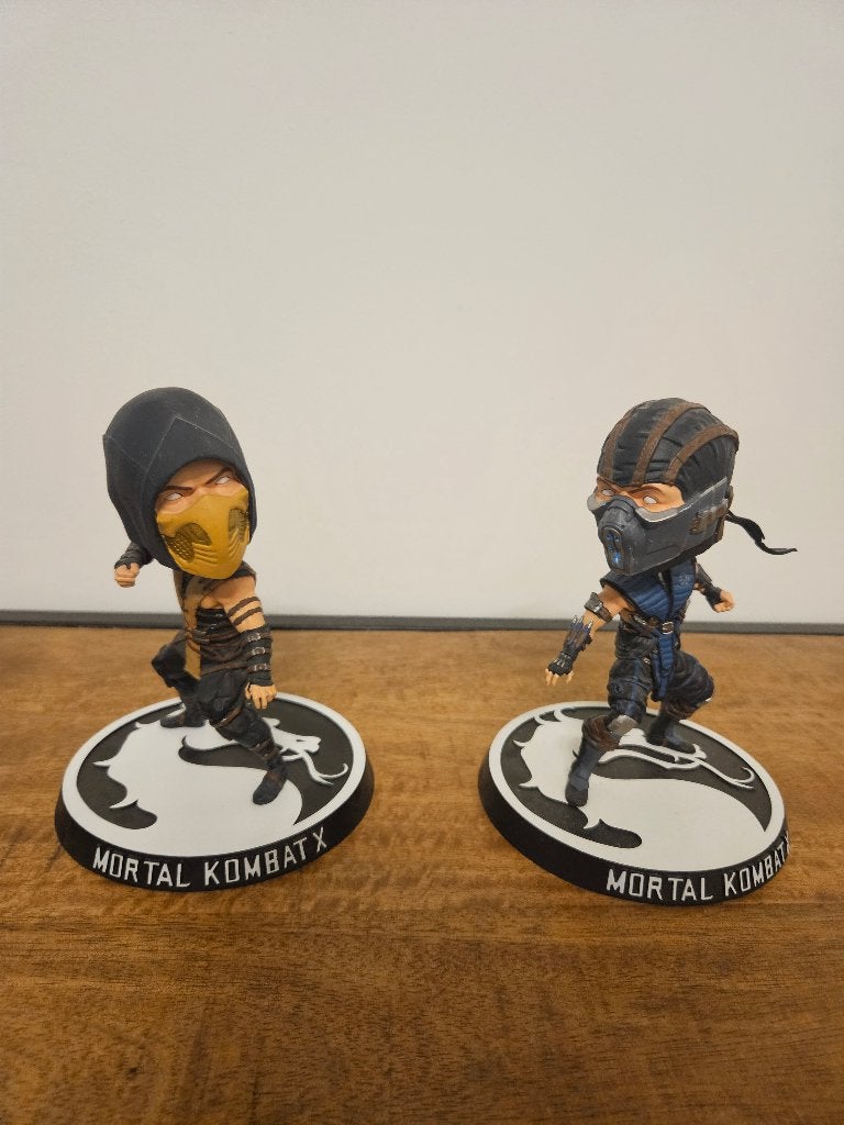 Scorpion en Subzero Bobbleheads - Mortal Kombat X, Ophalen of Verzenden, Gebruikt