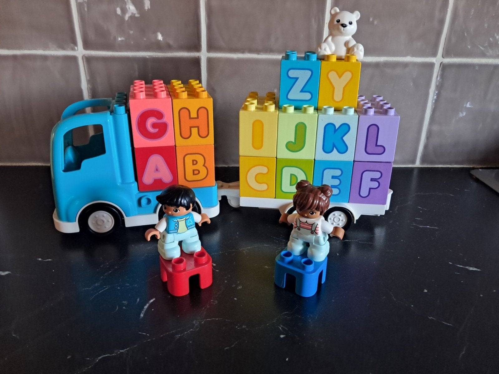 Duplo ABC wagen 10915, Ophalen of Verzenden, Zo goed als nieuw, Duplo