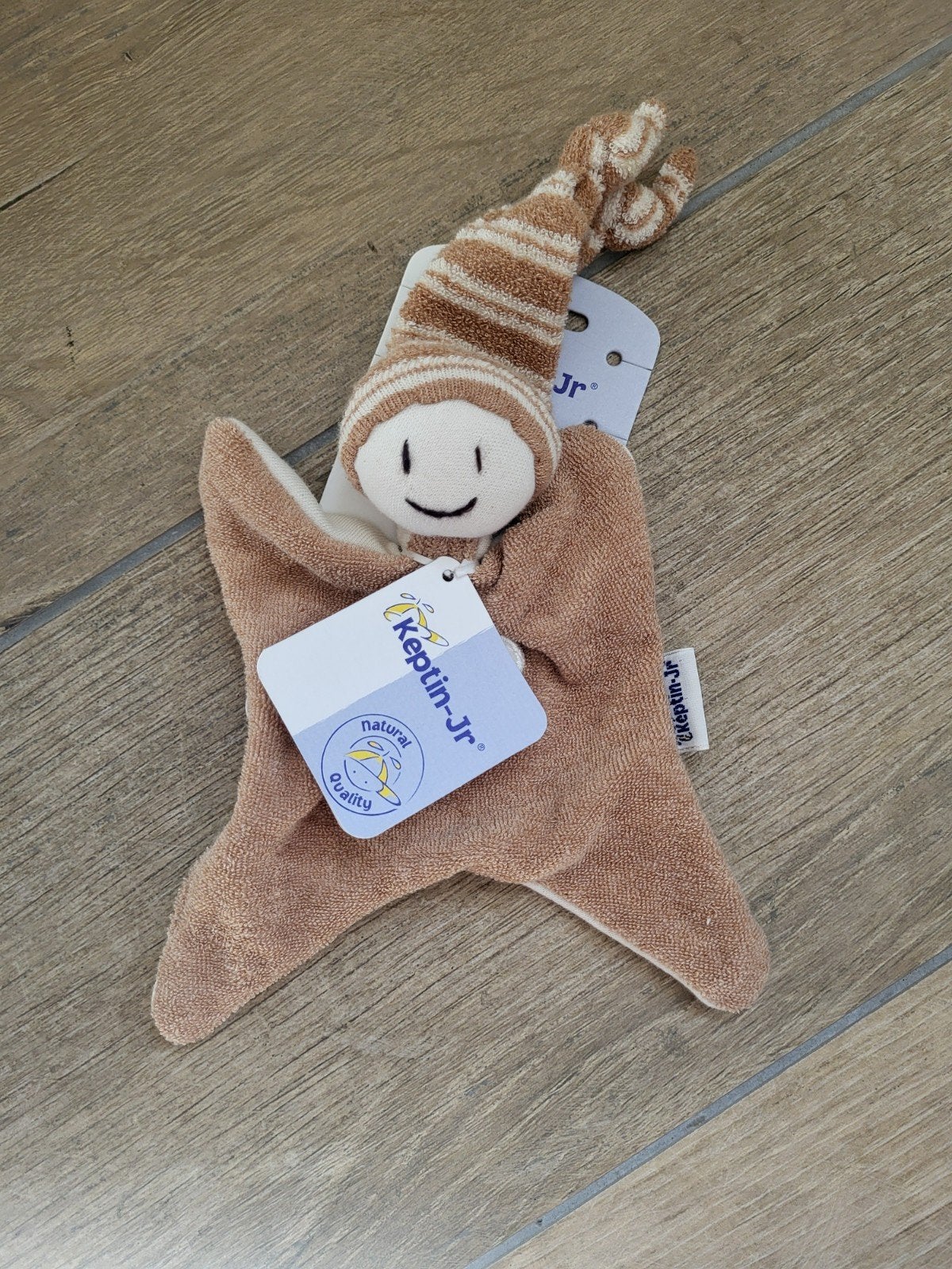 Keptin-Jr Knuffeldoekje Ster Bruin, Ophalen of Verzenden, Nieuw, Overige typen